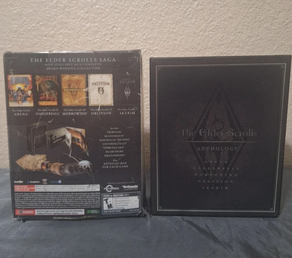 The Elder Scrolls Anthology PC Complete Collection Arena Daggerfall Skyrim Maps